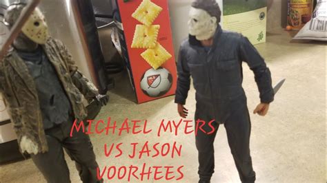 Michael Myers Vs Jason Voorhees Stop Motion Old Youtube