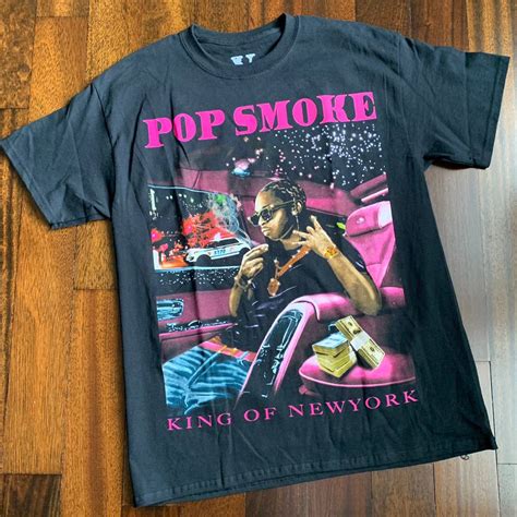 Vlone Vlone Pop Smoke King Of New York Photo Tee Size Large Grailed