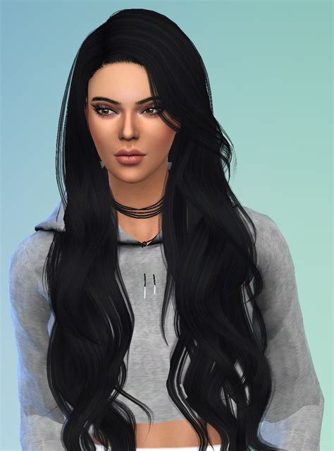 Kendall Jenner Roupas Sims Sims Cabelo