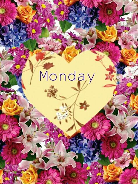 Monday Heart And Flowers Monday