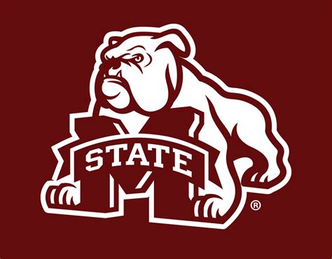 Logo is created with bulldog head shaped with lines. Mississippi State Bulldogs Alternate Logo - NCAA Division ...