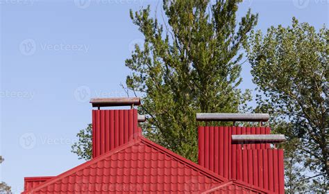 Red Metal Roof 9512174 Stock Photo At Vecteezy