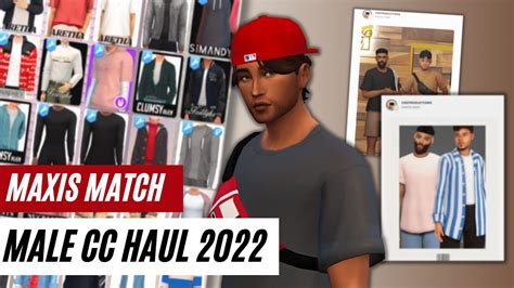 Male Maxis Match Cc Haul Sims 4 Male Custom Content 2022 💗 Links