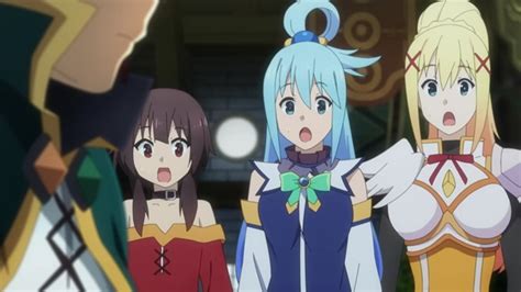 New Konosuba 3 Key Visual Has Kazuma Aqua Darkness And Megumin Off On