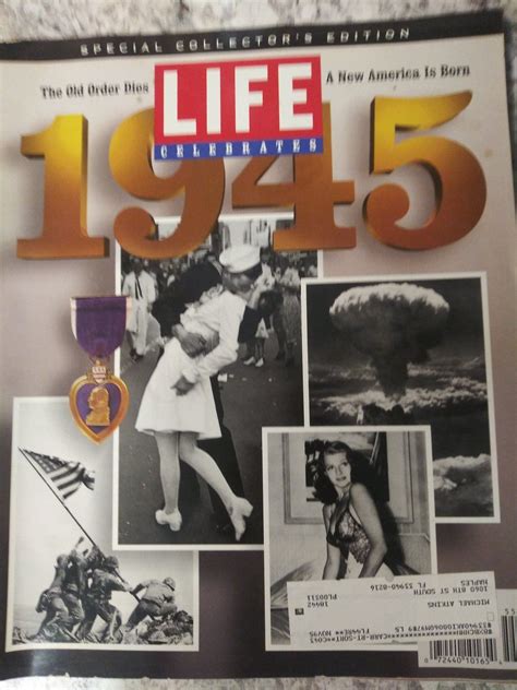 Lifemagazinecelebrates1945 In 2020 Life Magazine Covers Life