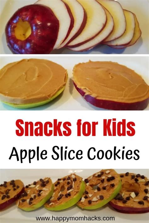 Easy Snacks For Kids Apple Slice Cookies Happy Mom Hacks