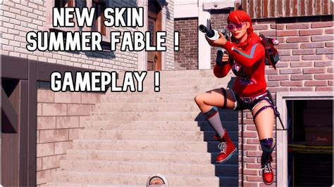 Gameplay New Skin Summer Fable In Game On Fortnite Summer Legends