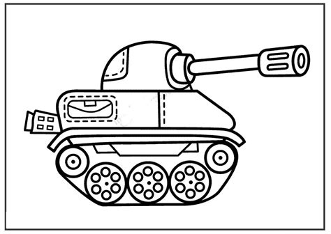Ww1 Style Tank Coloring Page Historic Army Coloring Page Civil War