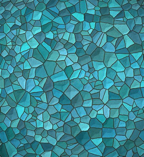Blue Irregular Mosaic Pattern Stock Image Image Of Background