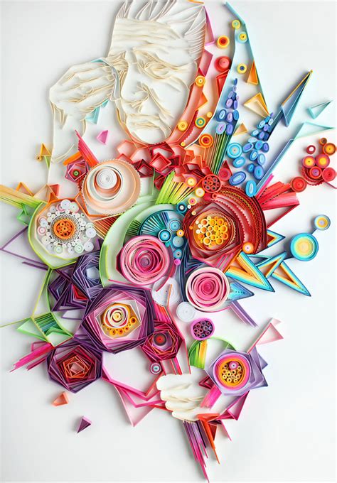 Mesmerizing Paper Art Made From Strips Of Colored Paper By Yulia