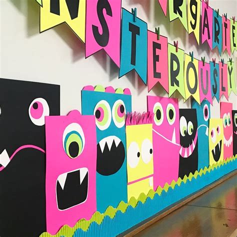 Monsterously Fun Bulletin Board Differentiated Kindergarten