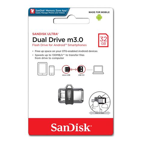 Silver Sandisk Ultra Dual 32gb Usb 30 Otg Pen Drive Memory Size 32