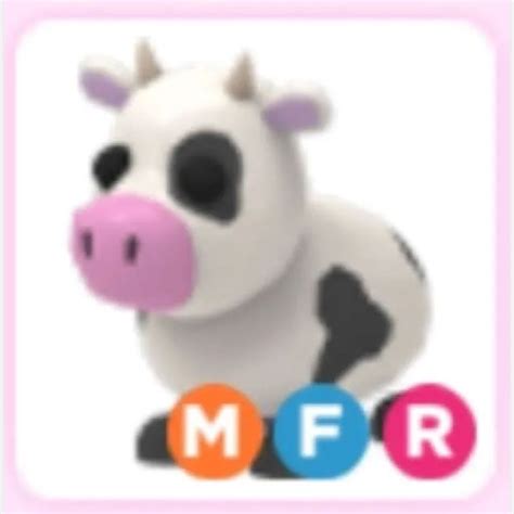 Pet Mega Neon Cow Adopt Me Spiel Artikel Gameflip