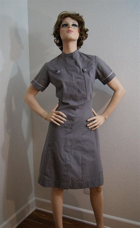 Vintage 1950s Gray Nurses Uniform 40s 50s Boyd Cooper Grey Nurse