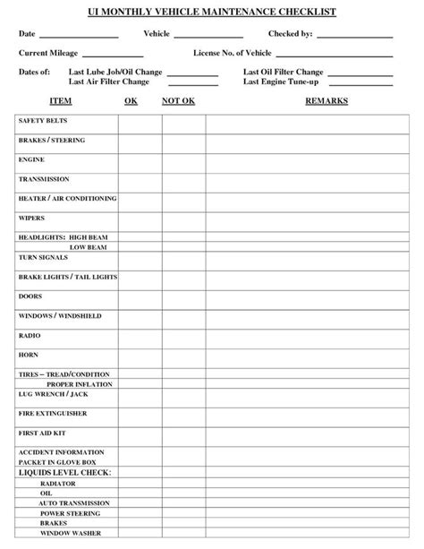 › printable vehicle inspection checklist pdf. Tips On Keeping Your Home Safe And Secure in 2020 (With images) | Inspection checklist, Car ...
