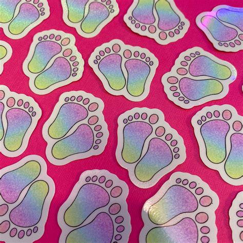 Mini Baby Feet Sticker Waterproof