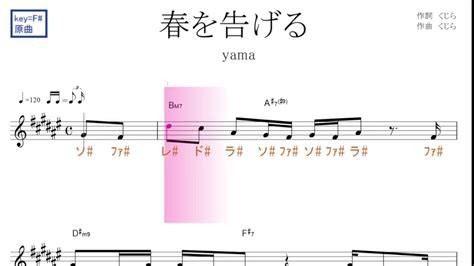 Download yama 春を告げる mp3 in the best high quality (hd) 30 results, the new songs and videos that are in fashion this 2019, download music from yama 春を告げる in different mp3 and video audio formats available. 春を告げる (yama) 原曲key=F♯固定ド読み／ドレミで歌う楽譜 ...