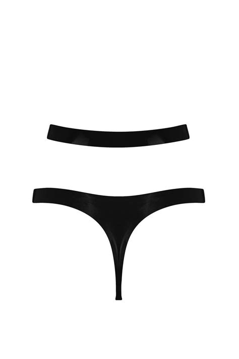 darkest buy cheap and hot online elissa poppy latex cut out thong panties in darkest