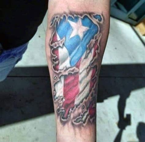 50 Cool Puerto Rican Flag Tattoo Ideas For Men 2024 Guide Flag