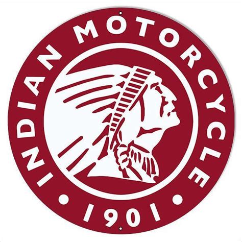 Sale price 13,56 $ 13,56$. Red 1901 Indian Motorcycle Sign, 18 x 18 inch 24 Gauge ...