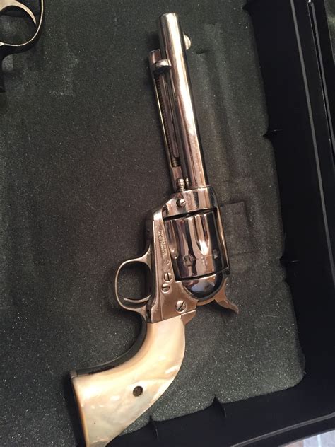 Colt 45 Saa Nickel Plated And Pearl Handle The Firearms Forum