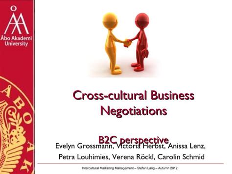 Cross Cultural Negotiations B2c Stream Ppt