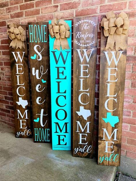 Pin By Heather On Cricut Projects Porch Signs Picket Fence Crafts