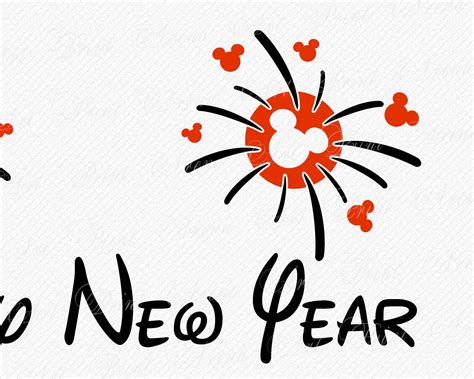 Disney Happy New Year Svg 2020 Vector And Clipart Etsy
