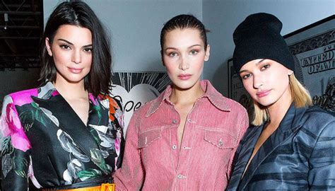 kendall jenner bella hadid and hailey bieber put on eye popping display as they dance in a party