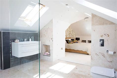 You might remember that when i started sharing this double room makeover as part of the spring one room challenge, that we had already started on the construction aspect of this space. Open-plan master bedroom loft conversion - Real Homes | Open plan bathrooms, Loft conversion ...