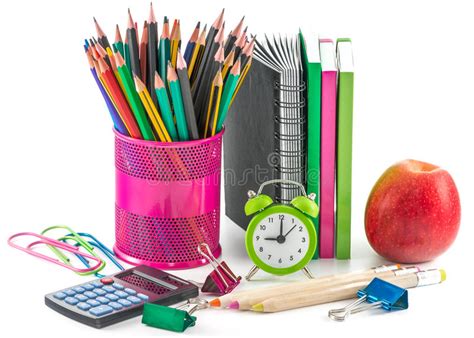 School And Office Supplies Stock Image Image Of Isolated 32647377