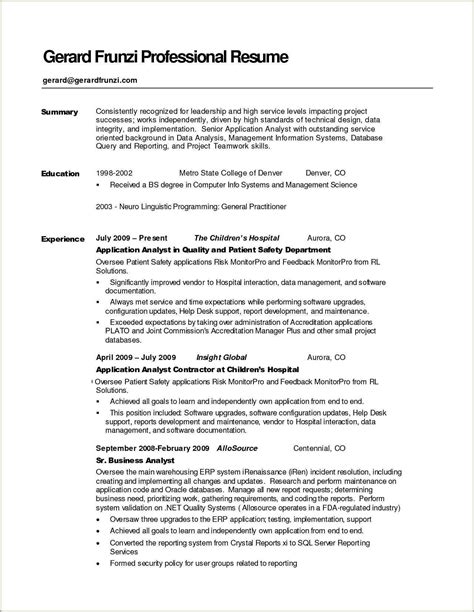 Good Examples Of Professional Summaries In Resume Resume Example Gallery