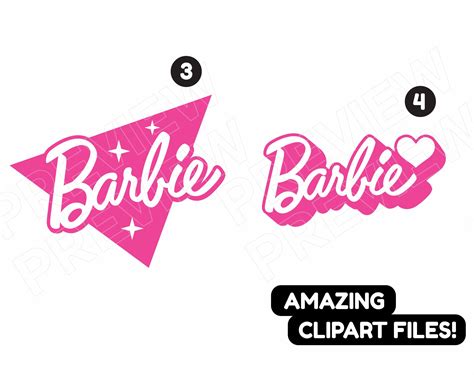 Barbie SVG BUNDLE Logos Barbie Designs Svg Barbie Png Etsy