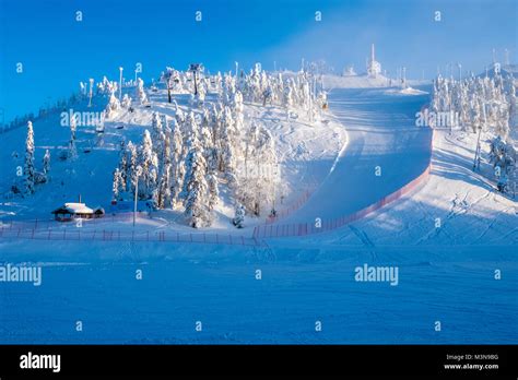 The Ski Resort Of Ruka In Finland Stock Photo Alamy