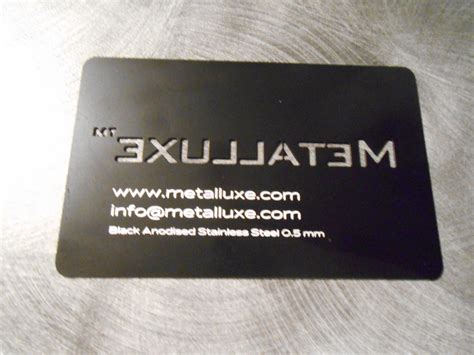 Business cards, matte black, metal greegy $470.00 $ 0.00 select options. Matte Black Metal Business Cards
