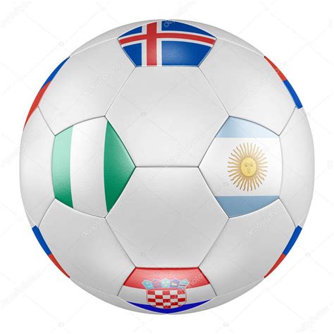 Aber die mannschaften haben sich auch verändert, denn zum beispiel. Fußball Mit Gruppe Flaggen Argentinien Island Kroatien ...