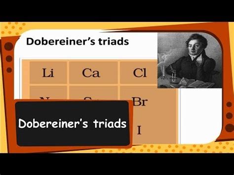 Chemistry Dobereiners Triads Periodic Classification Of Elements
