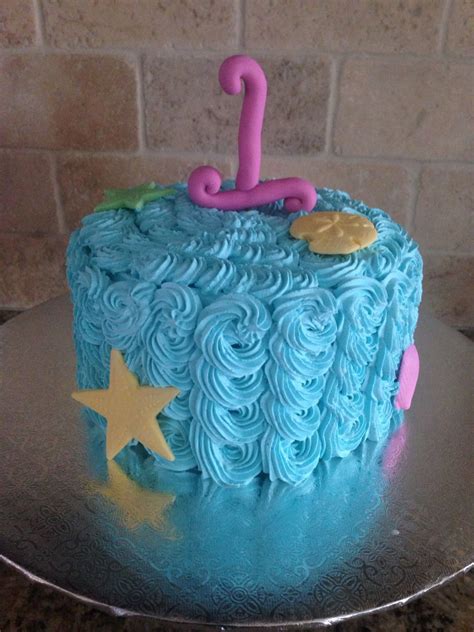Under The Sea Smash Cake Nautical Birthday Cakes Birthday Cake