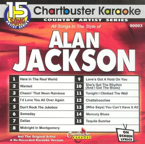 best buy chartbuster karaoke alan jackson vol 1 [cd]
