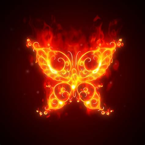 Burning Butterfly Stock Illustration Illustration Of Light 18842089