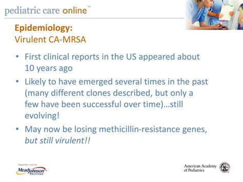 Ppt Community Acquired Mrsa Update On Epidemiology Treatment And