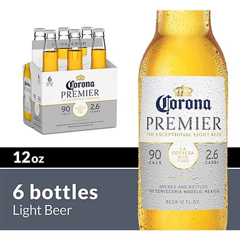 Corona Premier Mexican Lager Light Beer Bottles 40 Abv 6 12 Fl Oz