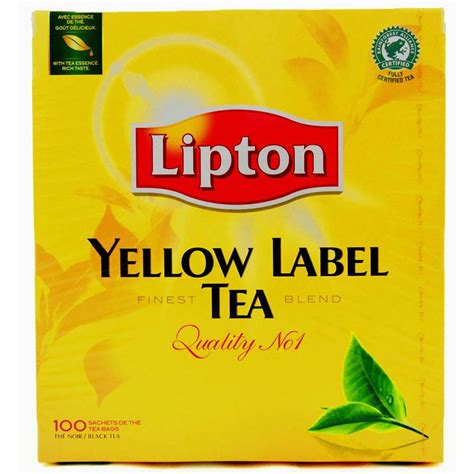 Lipton Yellow Label Tea 100 Bags Asian Dukan
