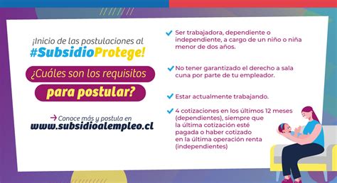 El próximo martes 20 de abril es el último día de plazo para postular al subsidio al empleo protege ● estén haciendo uso de los beneficios de la ley de crianza protegida (licencia médica preventiva. En Iquique: autoridades recuerdan beneficios del Subsidio ...