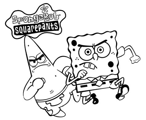 Sketsa Gambar Spongebob Pulp