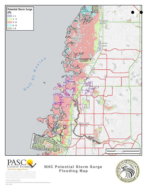 Potential Storm Surge Flood Map City Of Port Richey