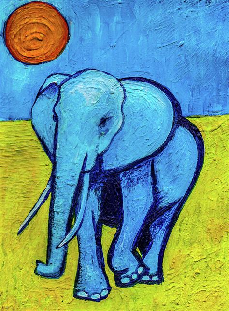 Colorful Elephant Print Painting By Stephen Humphries Fine Art America