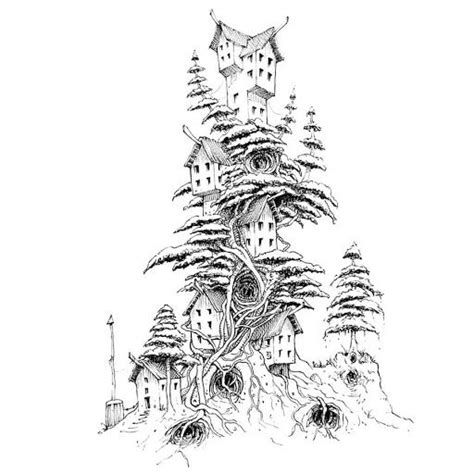 Fantasy Ink Architecture Designs Architecture Drawing Art Cat Tattoo
