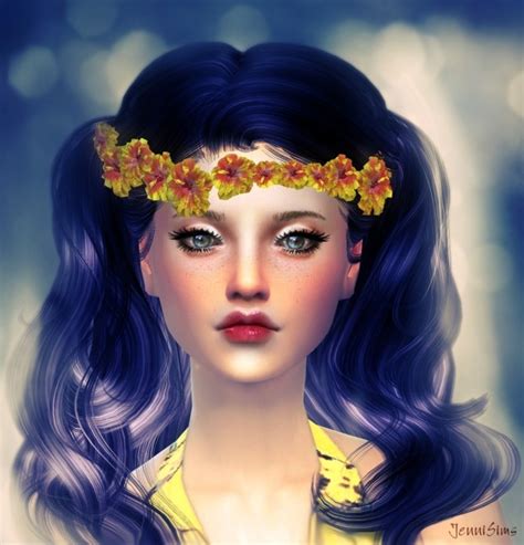 Crown Garlanded With Flowers At Jenni Sims Sims 4 Updates