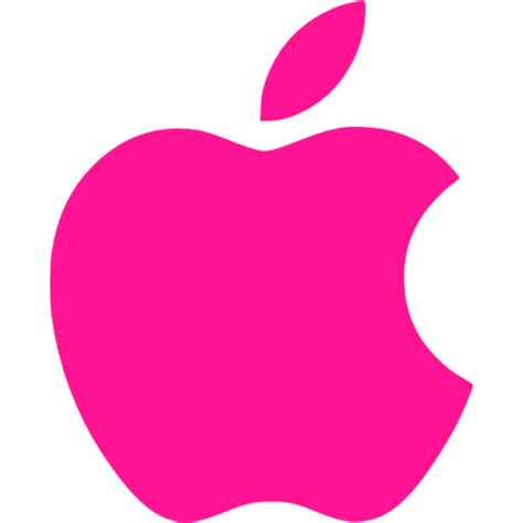 Deep Pink Apple Icon Free Deep Pink Site Logo Icons